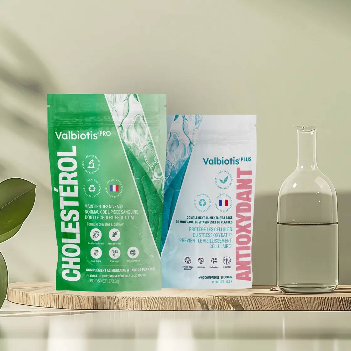 Duo Valbiotis® Pro Cholestérol & Valbiotis® Plus Antioxydant
