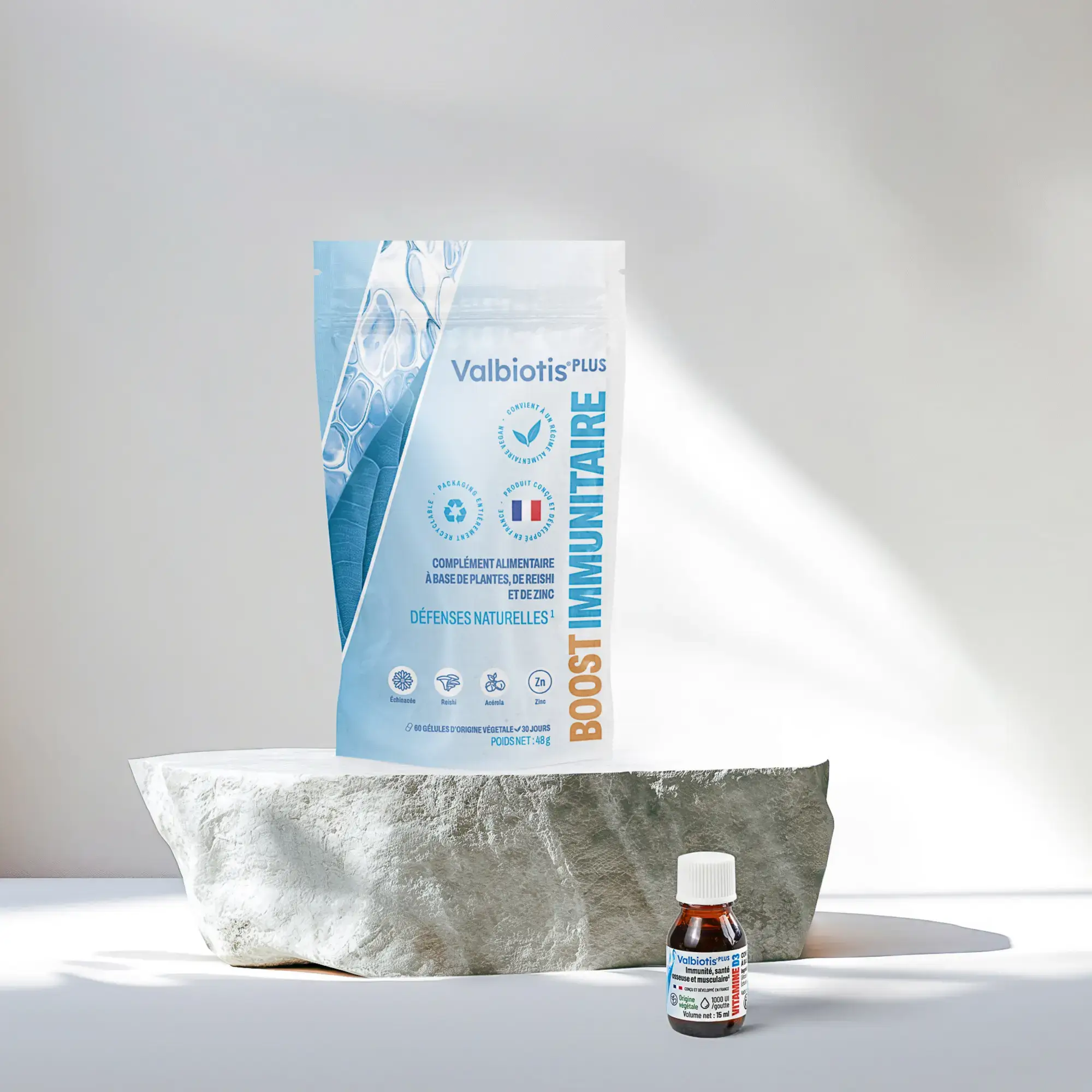 Duo Immunité | Valbiotis® Plus Boost immunitaire & Vitamine D3